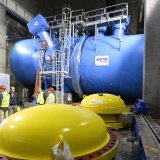 La centrale de pompage-turbinage de Nant de Drance à Finhaut (VS) a été inaugurée en septembre 2022 (archives). KEYSTONE/LAURENT GILLIERON
